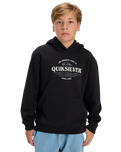 The Quiksilver Boys Boys Graphic Hoodie in Black