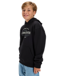 The Quiksilver Boys Boys Graphic Hoodie in Black