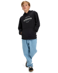The Quiksilver Boys Boys Graphic Hoodie in Black