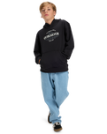 The Quiksilver Boys Boys Graphic Hoodie in Black