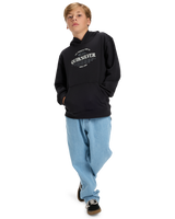The Quiksilver Boys Boys Graphic Hoodie in Black