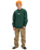 The Quiksilver Boys Boys Salt Water Graphic Sweatshirt in Trekking Green