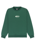 The Quiksilver Boys Boys Salt Water Graphic Sweatshirt in Trekking Green