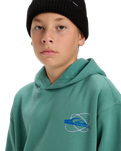 Boys Salt Water Graphic Hoodie in Deep Sea