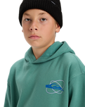 Boys Salt Water Graphic Hoodie in Deep Sea