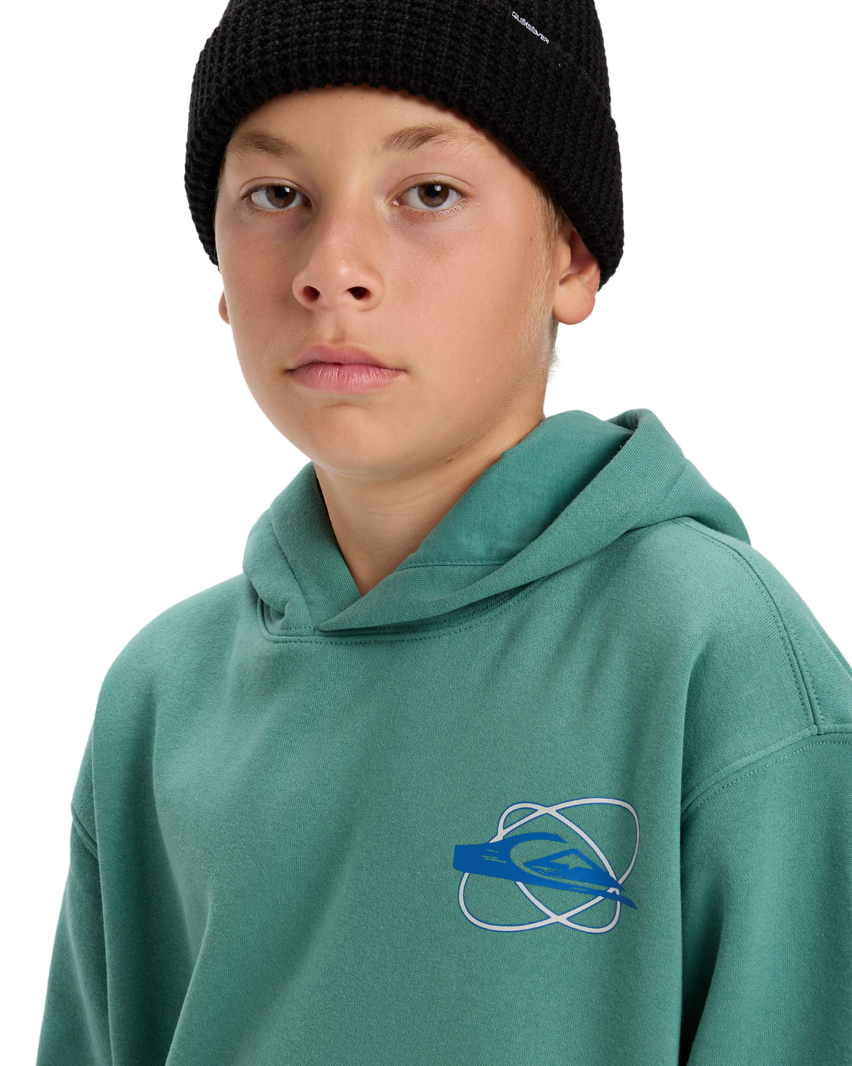 Boys Salt Water Graphic Hoodie in Deep Sea