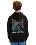 Boys Salt Water Graphic Hoodie in Black