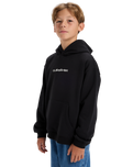 Boys Salt Water Graphic Hoodie in Black