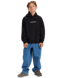 Boys Salt Water Graphic Hoodie in Black