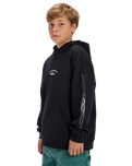The Quiksilver Boys Boys Stretch Tribal Hoodie in Black