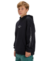 The Quiksilver Boys Boys Stretch Tribal Hoodie in Black