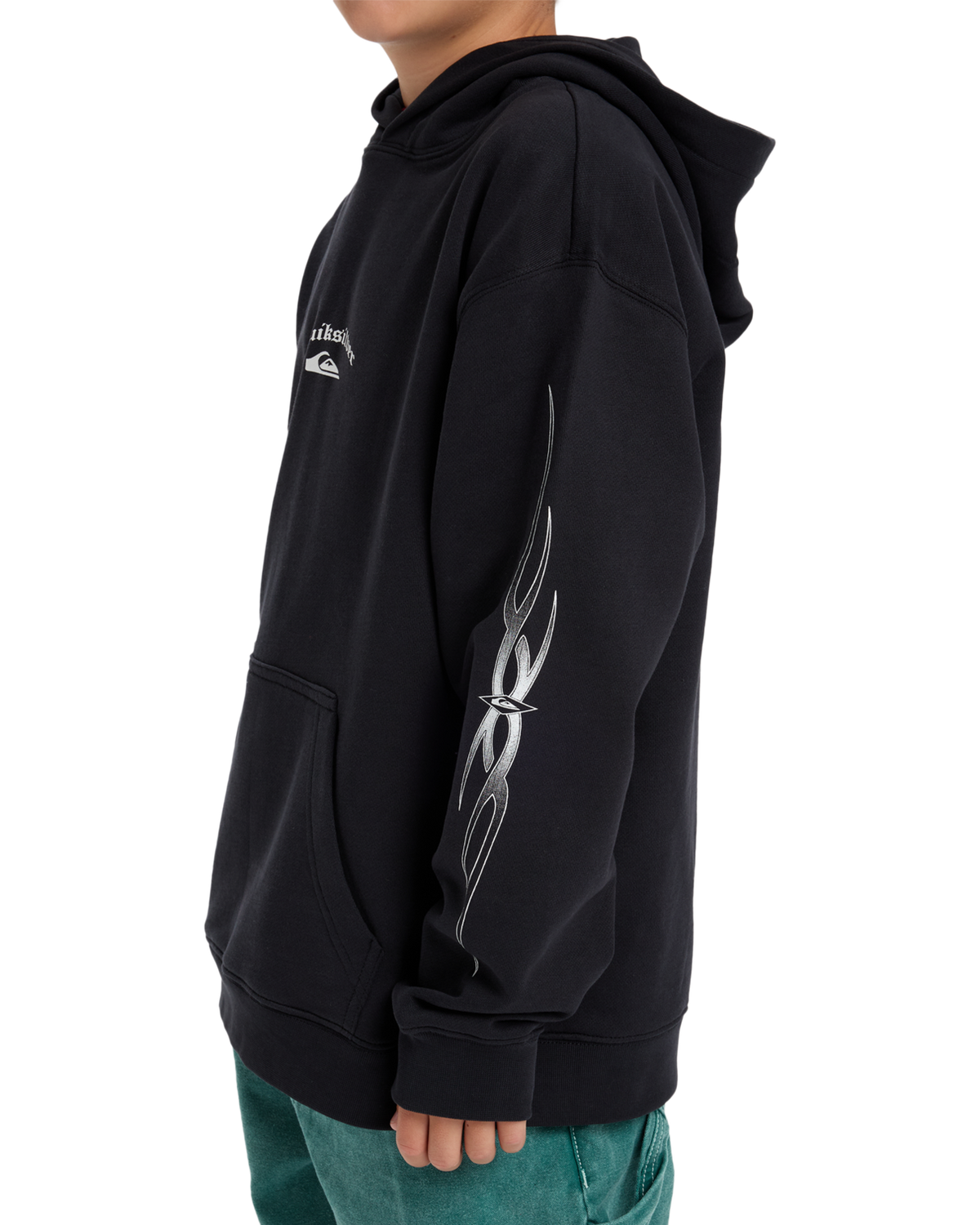 The Quiksilver Boys Boys Stretch Tribal Hoodie in Black