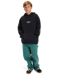 The Quiksilver Boys Boys Stretch Tribal Hoodie in Black