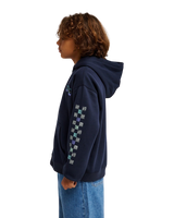 Boys Graphic Hero Zip Hoodie in Dark Navy