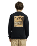 The Quiksilver Boys Boys Graphic Sweatshirt in Black