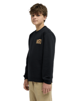 The Quiksilver Boys Boys Graphic Sweatshirt in Black