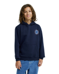The Quiksilver Boys Boys Graphic Hoodie in Dark Navy