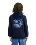 The Quiksilver Boys Boys Graphic Hoodie in Dark Navy