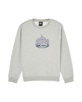 The Quiksilver Boys Boys Graphic Sweatshirt in Light Grey Heather
