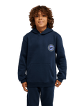 The Quiksilver Boys Boys Graphic Hoodie in Dark Navy