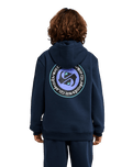 The Quiksilver Boys Boys Graphic Hoodie in Dark Navy