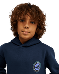 The Quiksilver Boys Boys Graphic Hoodie in Dark Navy
