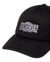 The Quiksilver Boys Boys Decades Foam Trucker Cap in Black