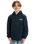 The Quiksilver Boys Boys Rain Cloud Hooded Jacket in Dark Navy