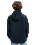 The Quiksilver Boys Boys Rain Cloud Hooded Jacket in Dark Navy