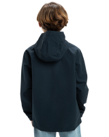 The Quiksilver Boys Boys Rain Cloud Hooded Jacket in Dark Navy