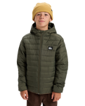 The Quiksilver Boys Boys Scaly Jacket in Grape Leaf