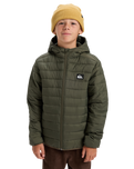 The Quiksilver Boys Boys Scaly Jacket in Grape Leaf