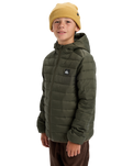 The Quiksilver Boys Boys Scaly Jacket in Grape Leaf