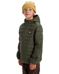 The Quiksilver Boys Boys Scaly Jacket in Grape Leaf