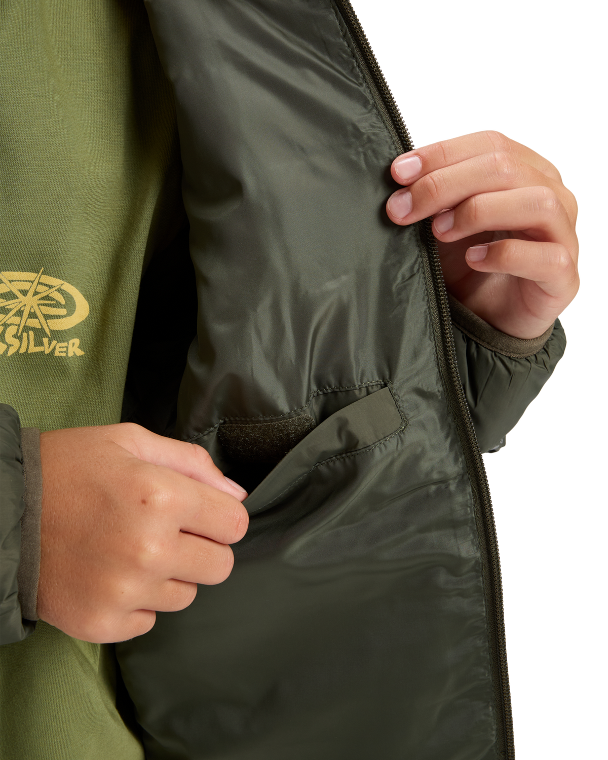 The Quiksilver Boys Boys Scaly Jacket in Grape Leaf
