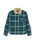 The Quiksilver Boys Boys Sherpa Harrington Jacket in Dark Denim Harrington Check