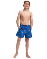 The Quiksilver Boys Boys Next Gen Volley Shorts in Estate Blue Roots