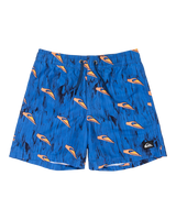 The Quiksilver Boys Boys Next Gen Volley Shorts in Estate Blue Roots