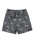 The Quiksilver Boys Boys Next Gen Volley Shorts in Black Roots