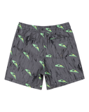 The Quiksilver Boys Boys Next Gen Volley Shorts in Black Roots