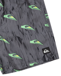 The Quiksilver Boys Boys Next Gen Volley Shorts in Black Roots