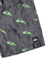 The Quiksilver Boys Boys Next Gen Volley Shorts in Black Roots