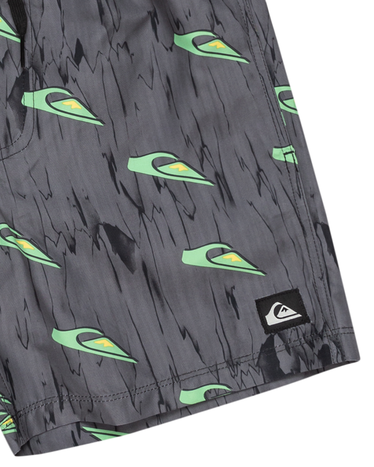 The Quiksilver Boys Boys Next Gen Volley Shorts in Black Roots