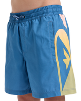 The Quiksilver Boys Boys Everyday Holmes Volley Shorts in Coronet Blue Holmes
