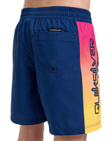 The Quiksilver Boys Boys Everyday Holmes Volley Shorts in Estate Blue Holmes