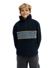 The Quiksilver Boys Boys Cruz Polar Fleece Jacket in Black