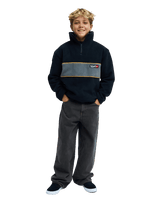 The Quiksilver Boys Boys Cruz Polar Fleece Jacket in Black