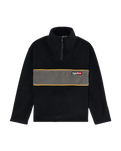 The Quiksilver Boys Boys Cruz Polar Fleece Jacket in Black