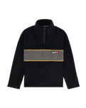 The Quiksilver Boys Boys Cruz Polar Fleece Jacket in Black