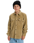 Boys Venture Cord Shirt in Sponge